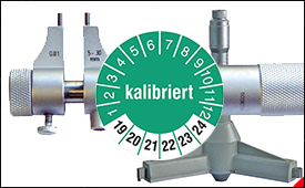 Kalibr. von Innen-Mikrometer