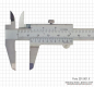 Preview: Small vernier caliper, 100 x 0.05 mm/4" x 1/128, INOX, monoblock