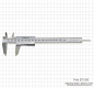 Preview: Vernier calipers TOP, 150x0,05 mm, screw