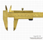 Preview: Vernier caliper made of brass, 150 x 0.05 mm