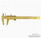 Preview: Vernier caliper made of brass, 150 x 0.05 mm