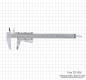 Preview: Vernier calipers, special steel, 200 mm, auto