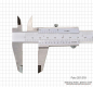 Preview: Vernier calipers with set screw, 150x0,05 mm