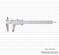 Preview: Vernier caliper, INOX, set screw, 150 x 0.05 mm / 6" x 1/128"