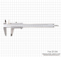 Preview: Vernier calipers with set screw, 200x0,02 mm