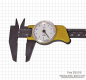 Preview: Uhren-Messschieber Fiberglas, 150 mm