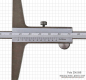 Preview: Depth vernier caliper  500 x 150 mm, 0.05 mm