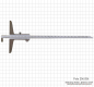 Preview: Prec. depth vernier calipers with hook, convertable, 150 x 100 m