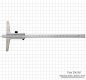 Preview: Prec. depth vernier calipers with needle point 200 x 100 mm