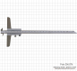 Preview: Prec. depth vernier calipers with double hook, 300 x 100 mm