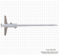 Preview: Depth vernier caliper  with double hook, convertable, 200 x 100 x 0.02 mm