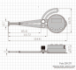 Preview: Digital caliper gauge for inside measurements,  12.7 - 165 mm