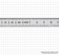 Preview: Steel ruler, INOX, flexible pattern,  500x18x0,5 mm
