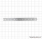 Preview: Steel ruler, INOX, rigid pattern,  200x19x1,0 mm