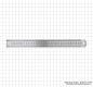 Preview: Steel ruler, INOX, rigid pattern,  300x30x1,0 mm