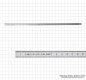 Preview: Steel ruler, INOX, flexible pattern,  500x13x0,5 mm