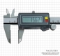 Preview: Digital caliper with carbide measuring face 150 mm, IP 67