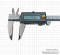 Preview: Digital caliper with carbide measuring face 300 mm, IP 67