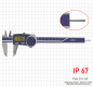 Preview: Digital caliper, IP 67, 150 mm, with round depth bar