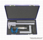 Preview: meas. tools set, 4 pcs, caliper with auto lock
