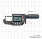 Preview: Digital snap micrometer 0 - 25 mm with rechargeable battery