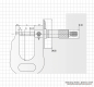Preview: Sheet metal micrometer 0 - 15 mm