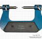 Preview: Universal micrometer with moveable anvils,  0 - 25 mm