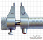 Preview: Inside micrometer with round measuring face,   5 - 30 mm