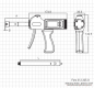 Preview: Digital pistol three point internal micrometer set,  6 - 12 mm