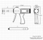 Preview: Digital pistol three point internal micrometer set,  12 - 20 mm