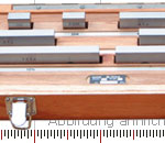 Preview: Gauge block set for checking of calipers, 9 pcs.