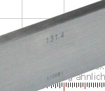 Preview: Block gauge for caliper certification 131.4 mm, degree 1