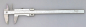 Preview: S561: Vernier caliper, INOX, set screw, 300 x 0.05 mm / 12" x 1/128"