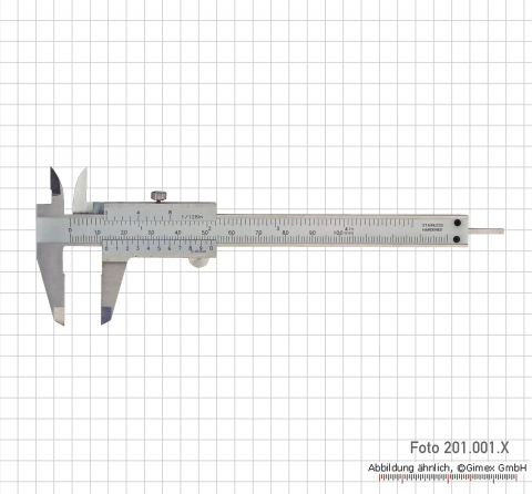 Small vernier calipers, 100 mm