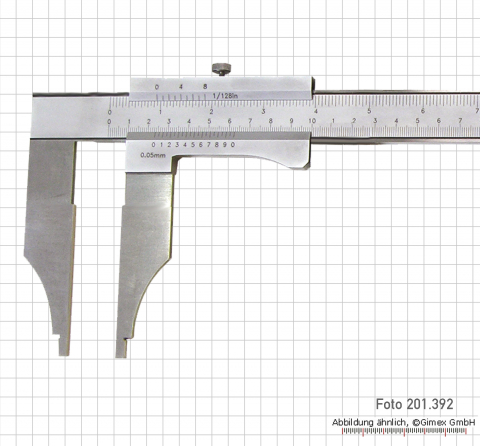 Control caliper without points, 300 x 100 x 0.05 mm