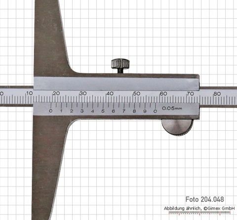 Depth vernier caliper  1000 x 250 mm, 0.05 mm