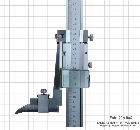 Höhenmess- und Anreißgerät mit Lupe,  600 mm