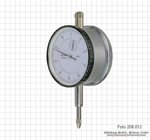 Double dial indicator, 10 x 0.01 mm, 17 µm