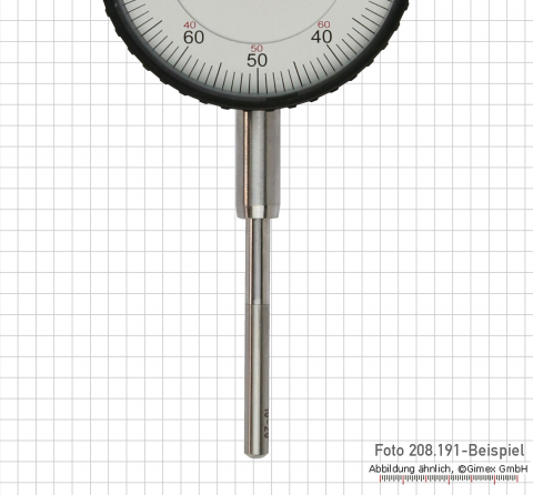 Messeinsatz für Messuhr, runde Messfläche, 3er Satz, 16, 26 u. 36 mm lang