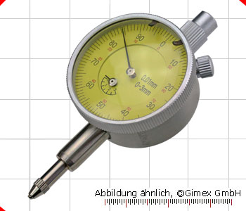 Small dial indicator, 3 x 0.01 mm, 17 µm