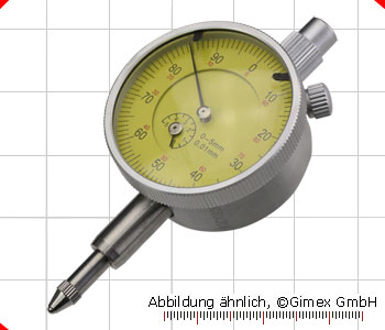 Small dial indicator, 5 x 0.01 mm, 17 µm