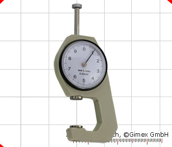 Thickness gauge 0-20 mm, smal, flat