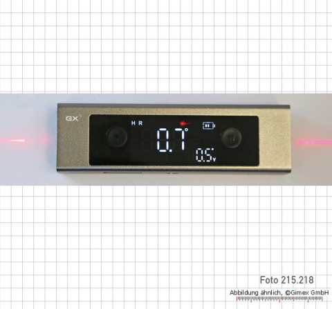 Digital level, 4 x 90°, with laser marking line - Double display