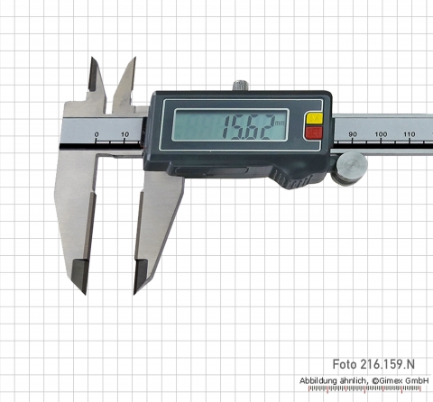 Digital caliper with carbide measuring face 300 mm, IP 67