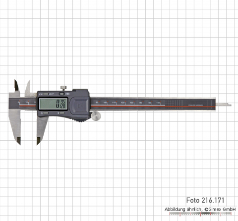 Digital caliper 300 mm, with frac display