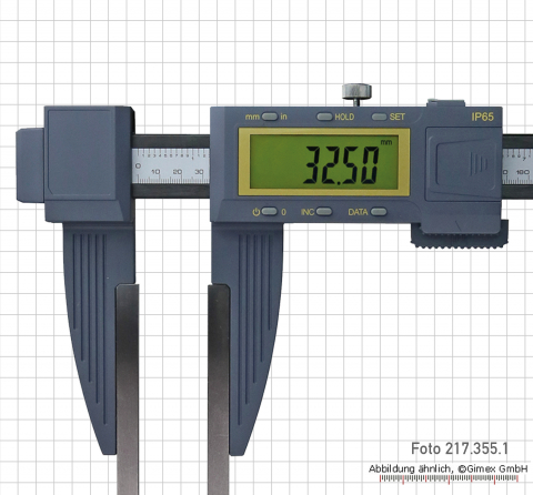 Digital control caliper, made of carbon fibre, 1000 x 200 mm, IP 65