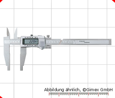 Dig.-WS-Messschieber mit Kreuzspitzen,  300 x 100 mm