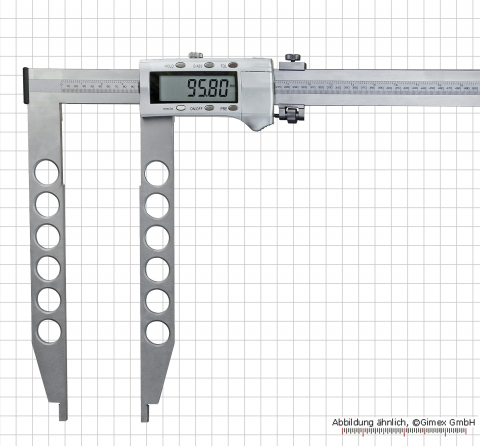 Digital control caliper,  800 x 400 mm