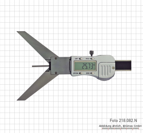 Digital depth caliper 3V, with point ø 1.5, 50 mm, 90° Base