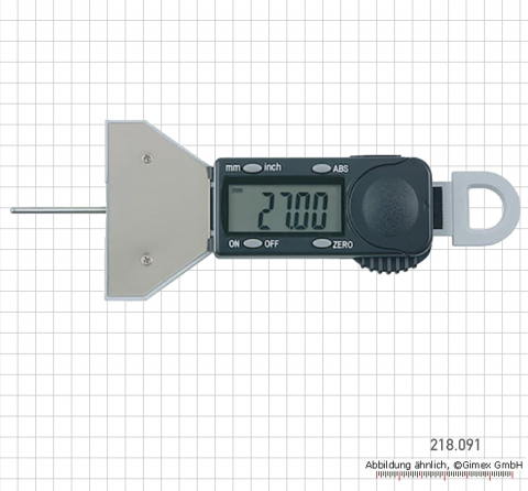 Digital depth caliper for car tire profile, 30 x 60 mm
